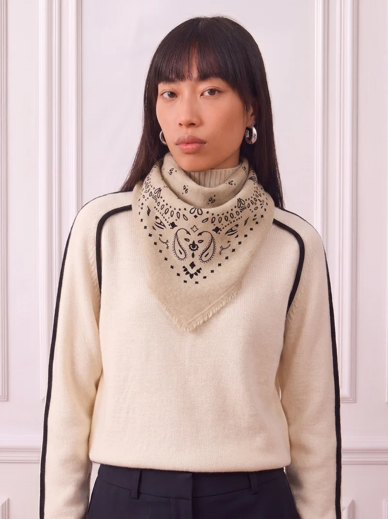 Large Cashmere Bandana 90 | La Parisienne