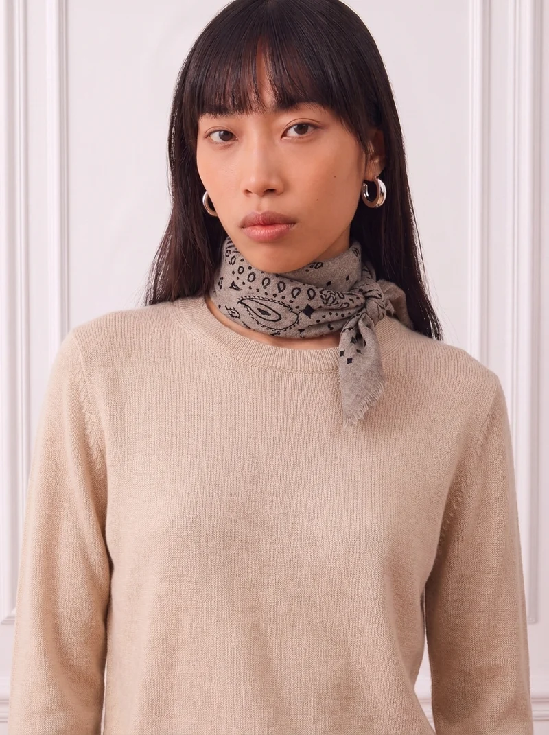Large Cashmere Bandana 90 | La Parisienne